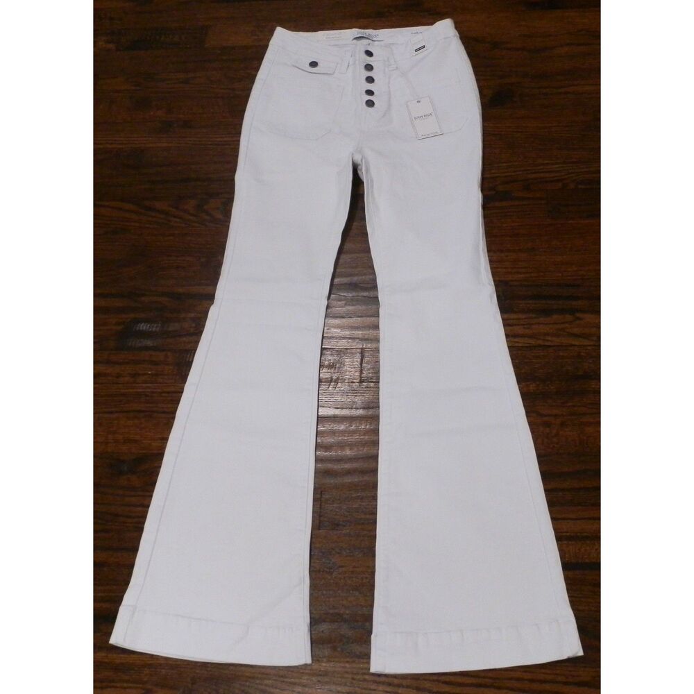 NWT Judy Blue White JB88215 High Waist Flare Fit Jeans Pants Womens 5/27